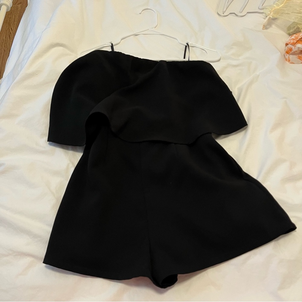 Black strapless romper impeccable pig